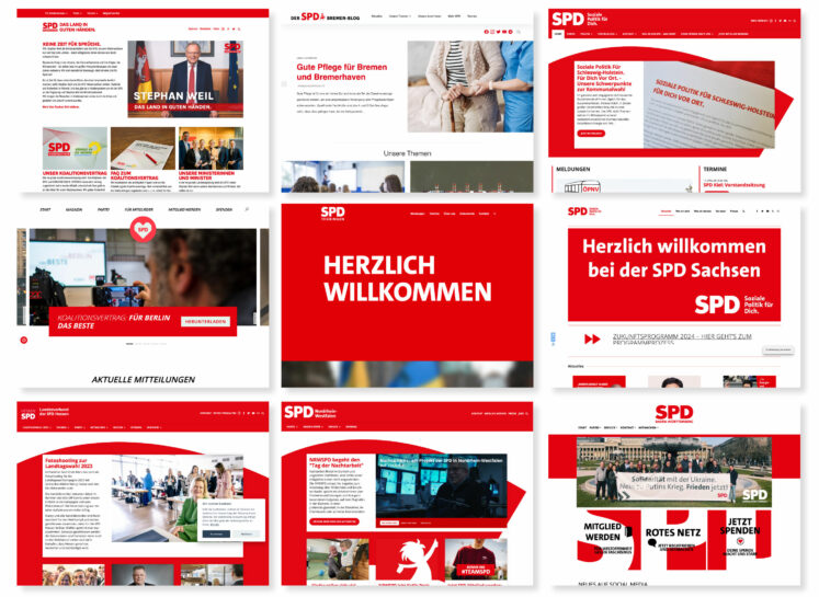 SPD Website Landesverbände