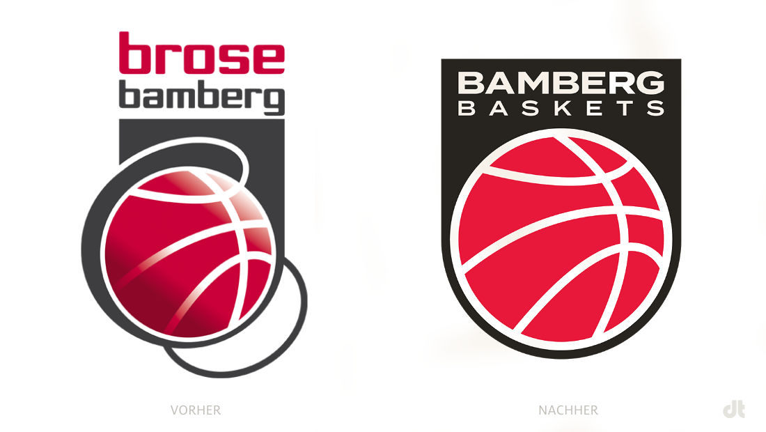 BroseBamberg / Bamberg Baskets Logo – vorher und nachher