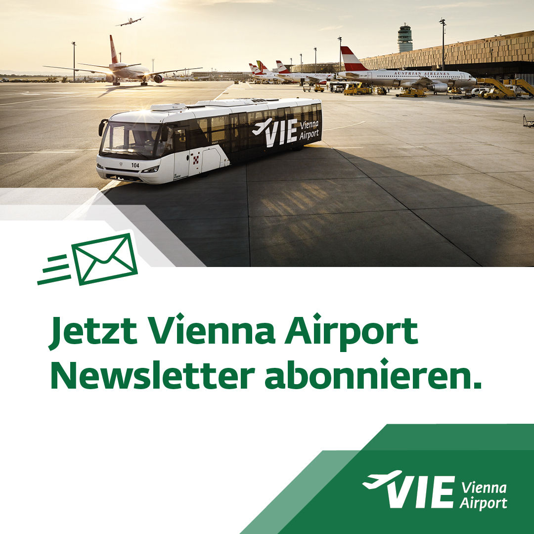 Vienna Airport Newsletter Visual, Quelle: Vienna Airport / Instagram