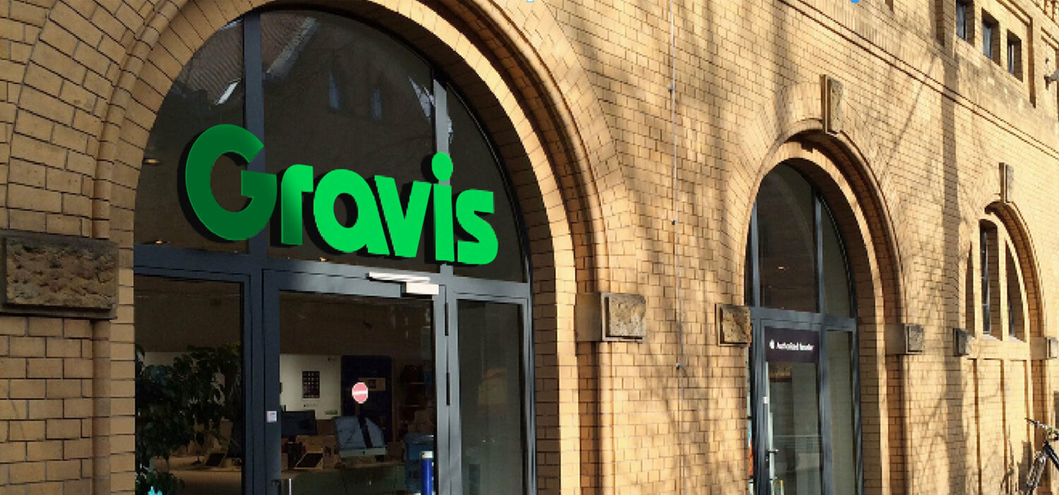 Gravis Branding – Visual Fassade, Quelle: Gravis