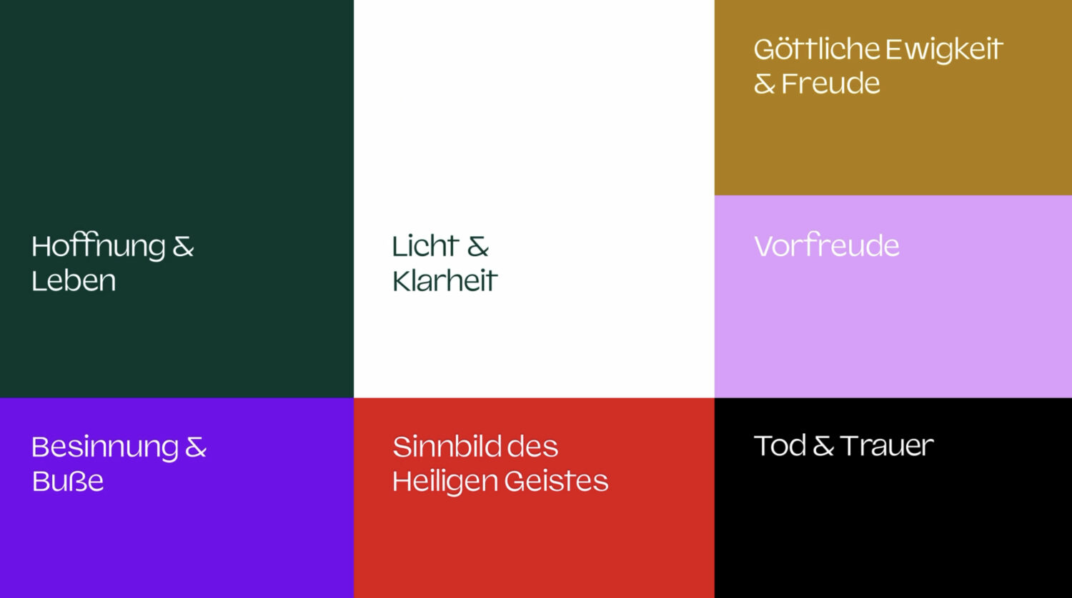 Erzbistum Köln Corporate Design – Farben, Quelle: Erzbistum Köln