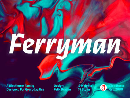 Ferryman Typeface, Quelle: Floodfonts