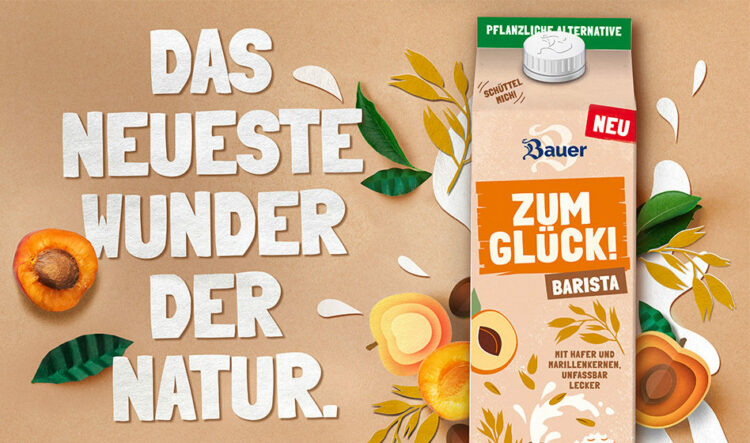 Bauer Zum Glück Barista Hafer-Trunk, Quelle: Privatmolkerei Bauer GmbH & Co. KG