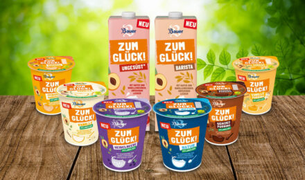 Bauer Zum Glück Produkte Visual, Quelle: Privatmolkerei Bauer GmbH & Co. KG