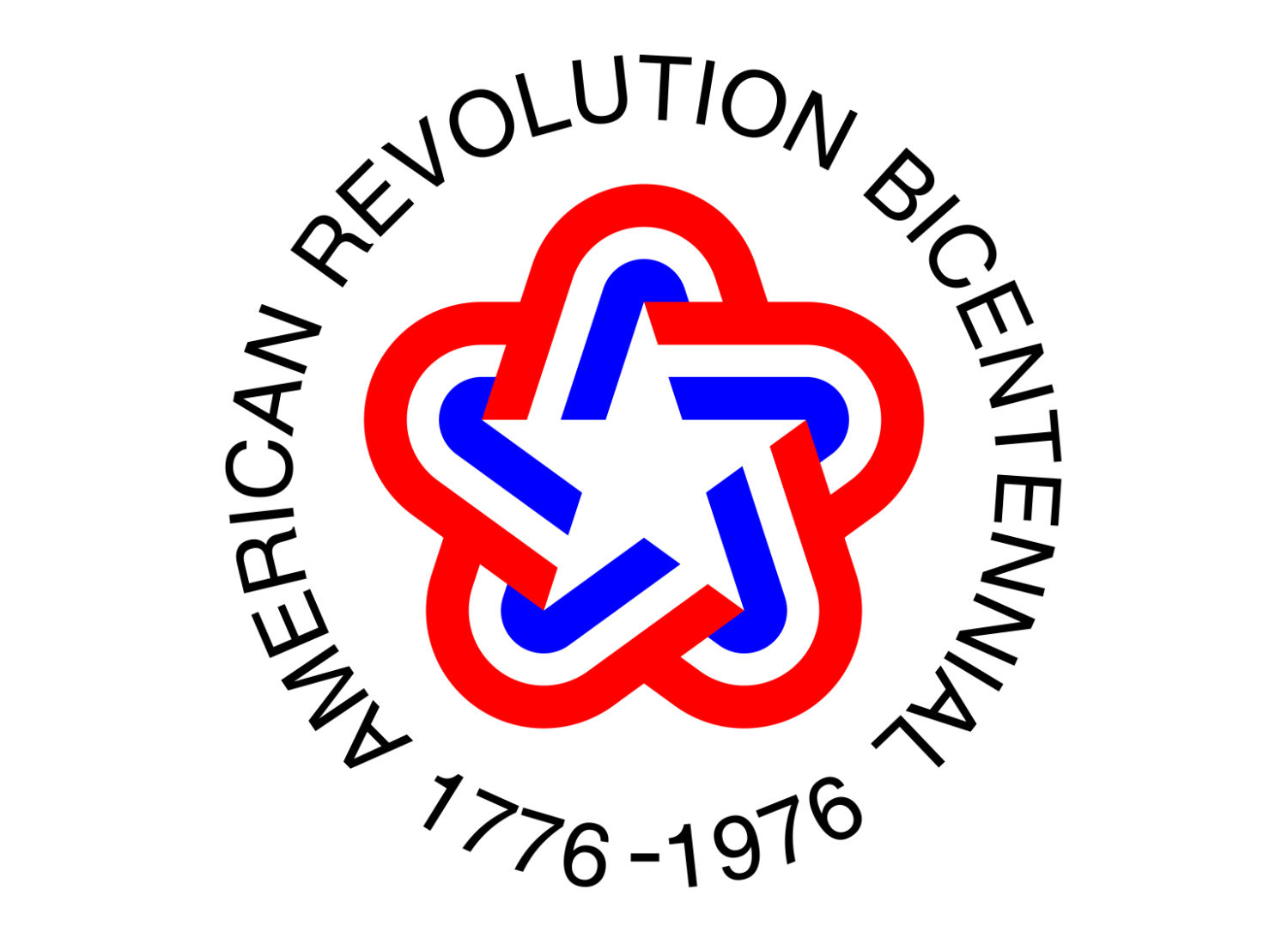 Logo zum 200. Jahrestag der USA. Entworfen von Bruce Blackburn, Quelle: Wikipedia