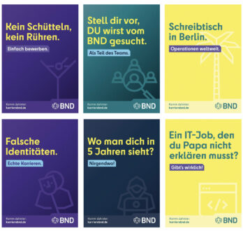 BND Kampagne Motive, Quelle: Bundesnachrichtendienst (BND)