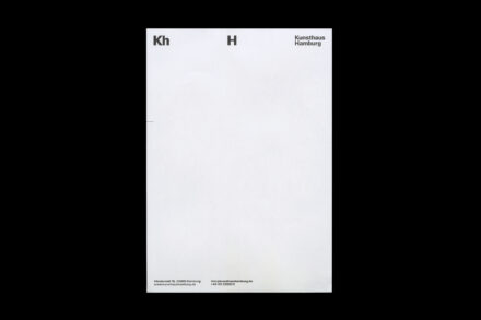 Kh H Briefpapier – Corporate Design, Quelle: Kunsthaus Hamburg