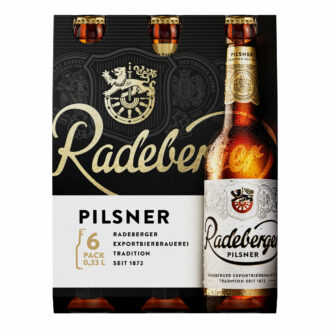 Radeberger Pilsner Packaging (ab 2024), Quelle: Radeberger Gruppe