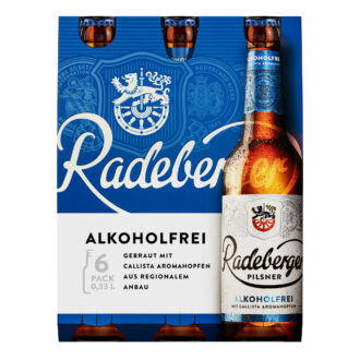 Radeberger Pilsner alkoholfrei Packaging (ab 2024), Quelle: Radeberger Gruppe