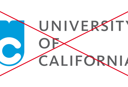 University of California stoppt Einführung des neuen Logos