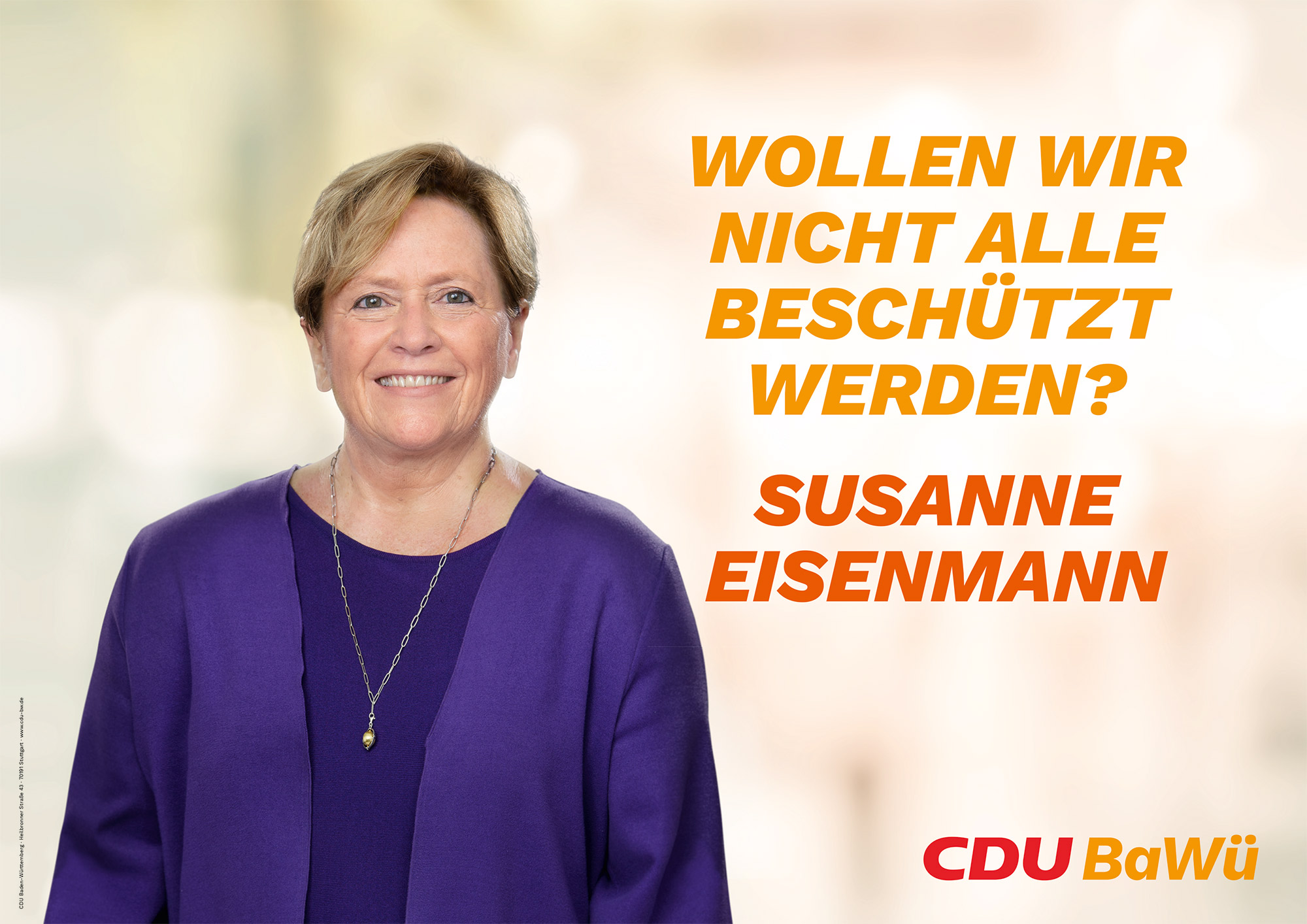 Landtagswahl Baden-Württemberg 2021 CDU - Plakat - Design ...